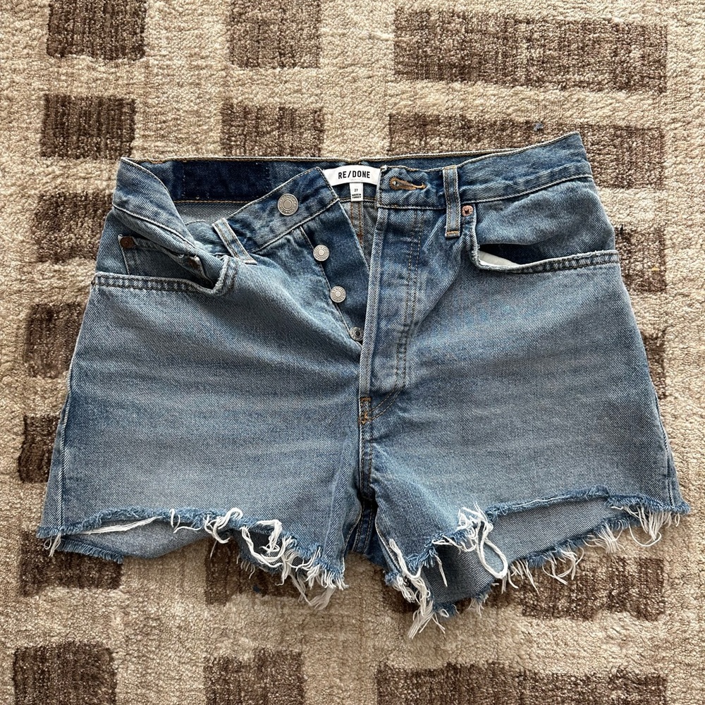 RE/DONE 70’s High Rise Denim Shorts